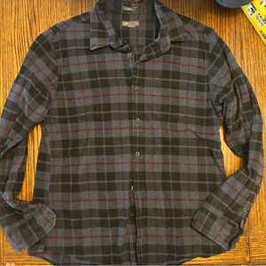Eddie Bauer Blue and Red Plaid Shirt